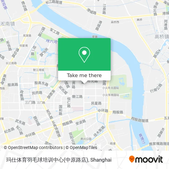 玛仕体育羽毛球培训中心(中原路店) map