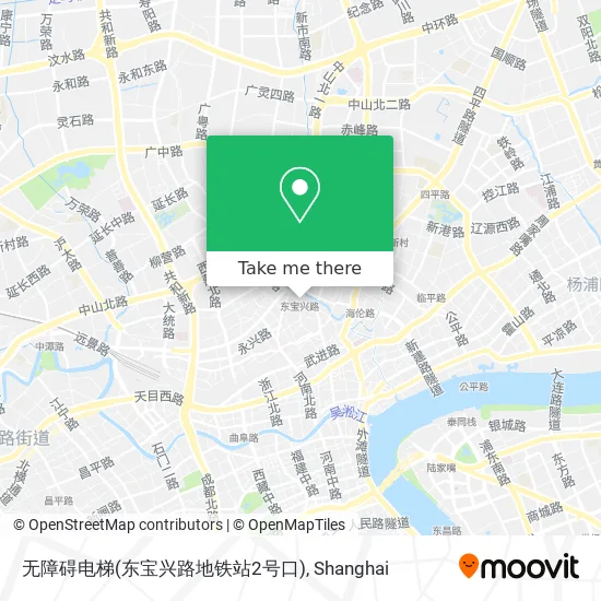 无障碍电梯(东宝兴路地铁站2号口) map