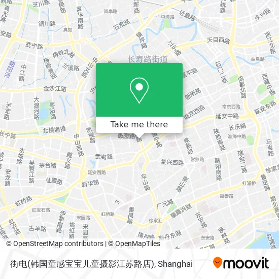 街电(韩国童感宝宝儿童摄影江苏路店) map