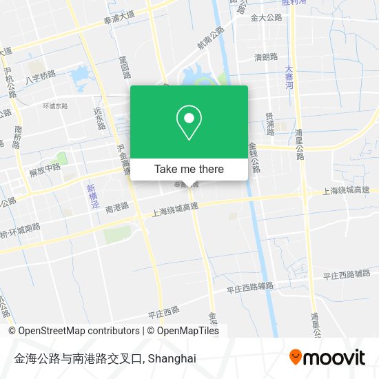 金海公路与南港路交叉口 map