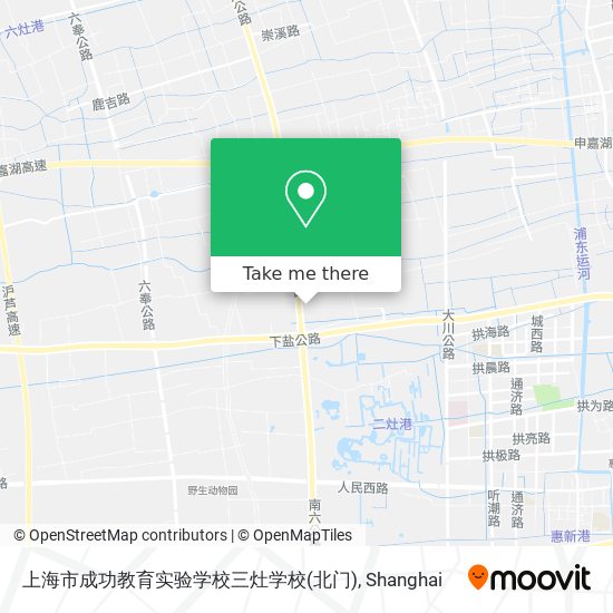 上海市成功教育实验学校三灶学校(北门) map