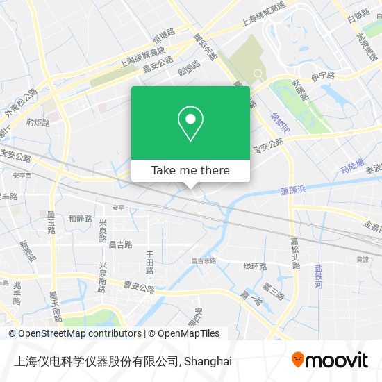 上海仪电科学仪器股份有限公司 map