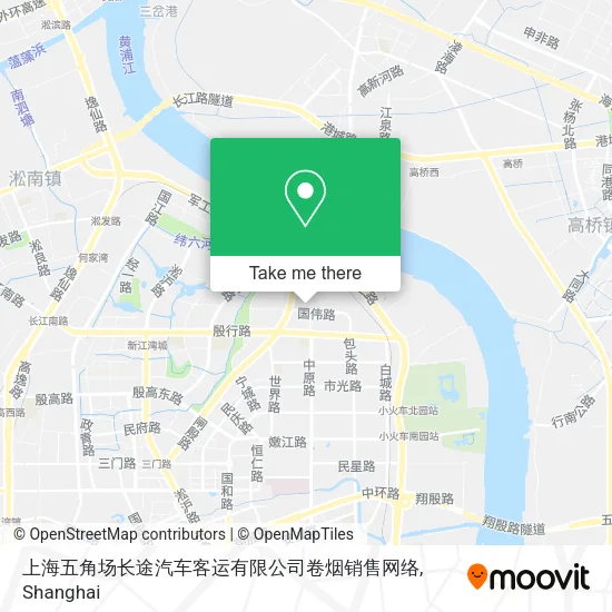上海五角场长途汽车客运有限公司卷烟销售网络 map