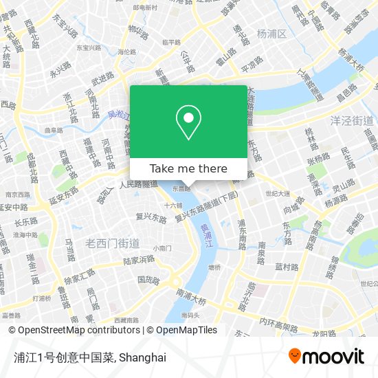 浦江1号创意中国菜 map