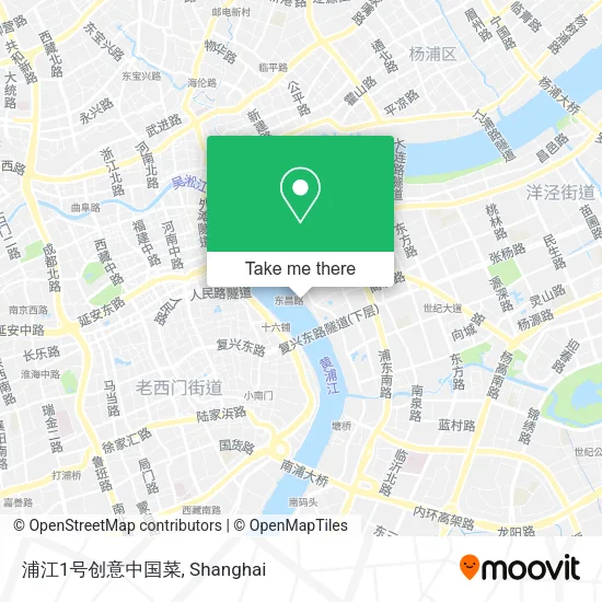 浦江1号创意中国菜 map