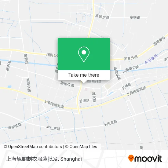 上海鲲鹏制衣服装批发 map