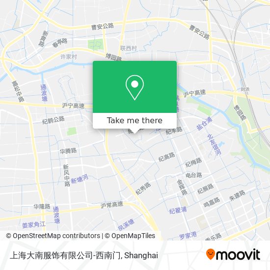 上海大南服饰有限公司-西南门 map