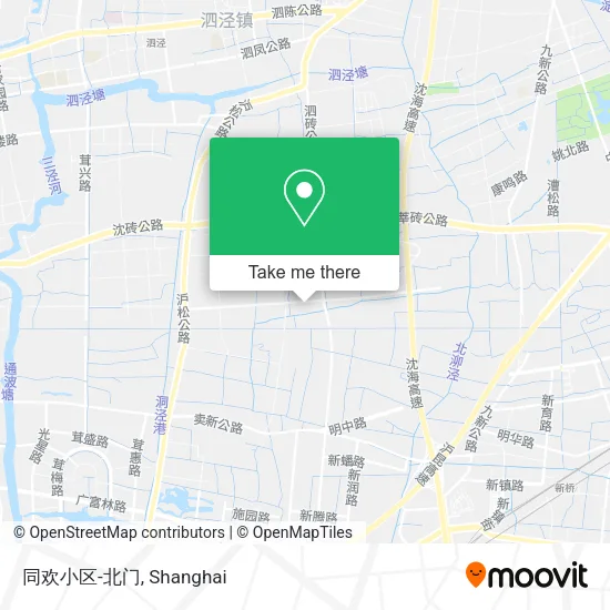 同欢小区-北门 map