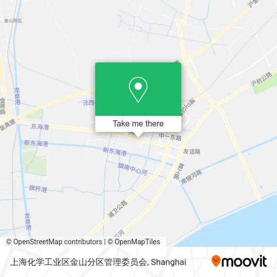 上海化学工业区金山分区管理委员会 map