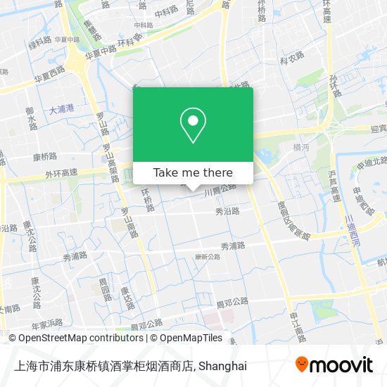 上海市浦东康桥镇酒掌柜烟酒商店 map