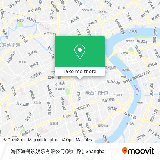 上海怀海餐饮娱乐有限公司(嵩山路) map