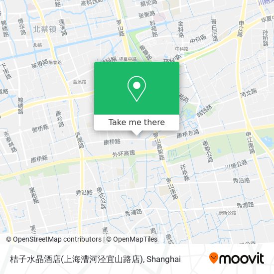 桔子水晶酒店(上海漕河泾宜山路店) map