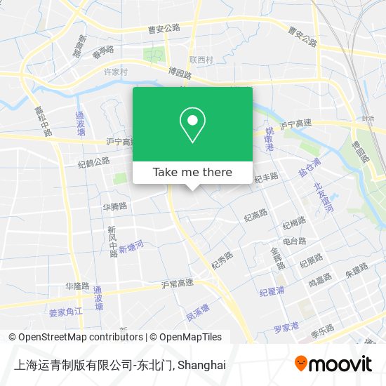 上海运青制版有限公司-东北门 map