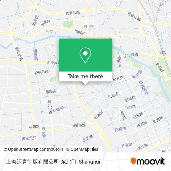 上海运青制版有限公司-东北门 map