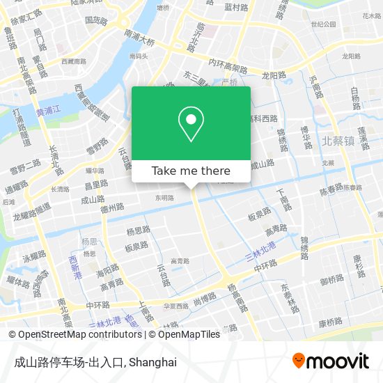 成山路停车场-出入口 map