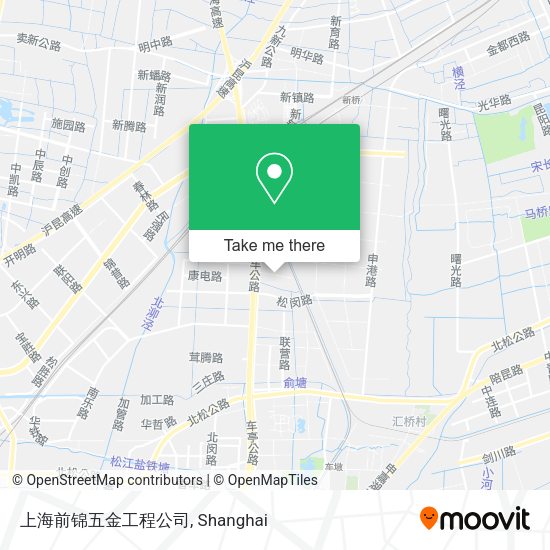 上海前锦五金工程公司 map