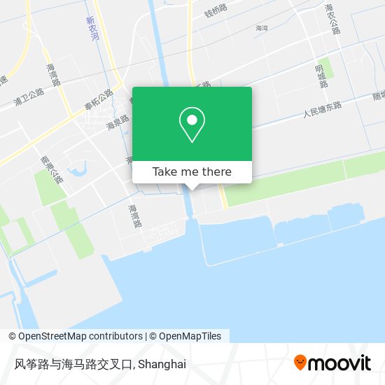 风筝路与海马路交叉口 map