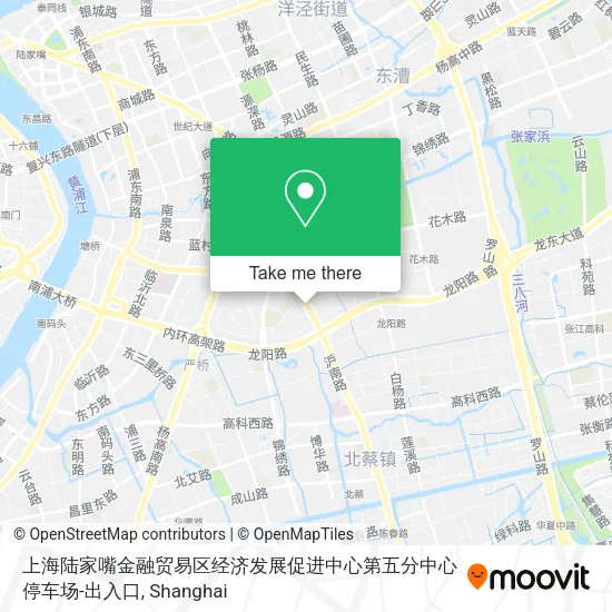 上海陆家嘴金融贸易区经济发展促进中心第五分中心停车场-出入口 map