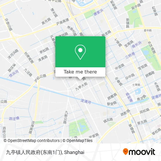 九亭镇人民政府(东南1门) map