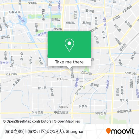 海澜之家(上海松江区沃尔玛店) map