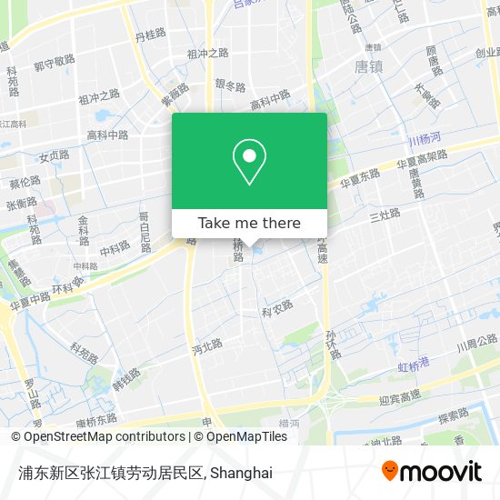 浦东新区张江镇劳动居民区 map