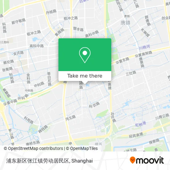 浦东新区张江镇劳动居民区 map