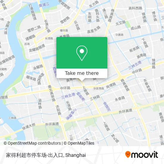 家得利超市停车场-出入口 map