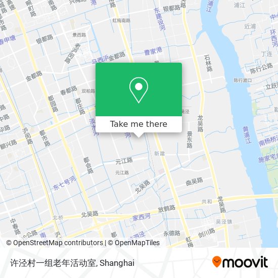 许泾村一组老年活动室 map