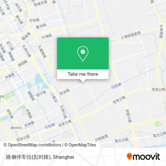 路侧停车位(彭封路) map