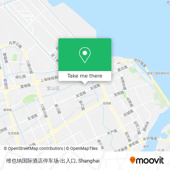 维也纳国际酒店停车场-出入口 map