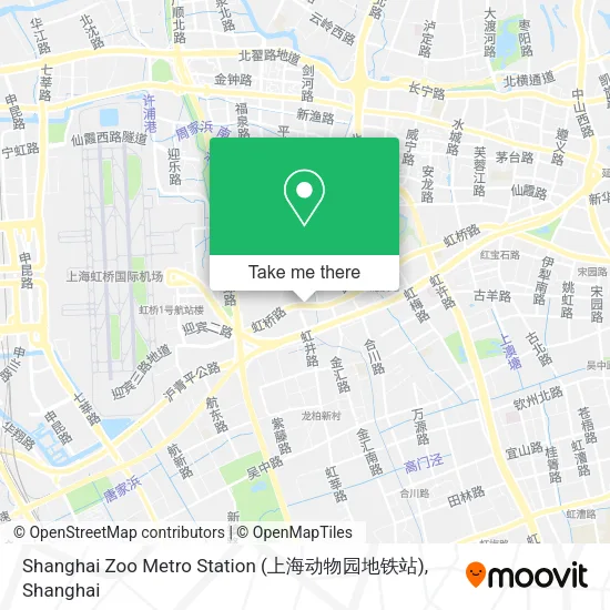 Shanghai Zoo Metro Station (上海动物园地铁站) map