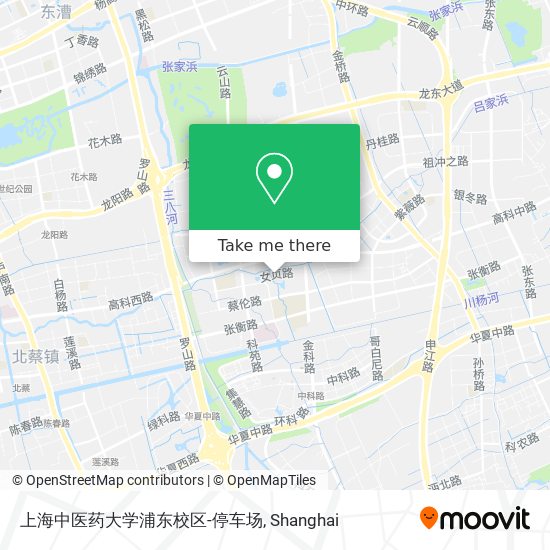 上海中医药大学浦东校区-停车场 map