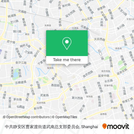 中共静安区曹家渡街道武南总支部委员会 map
