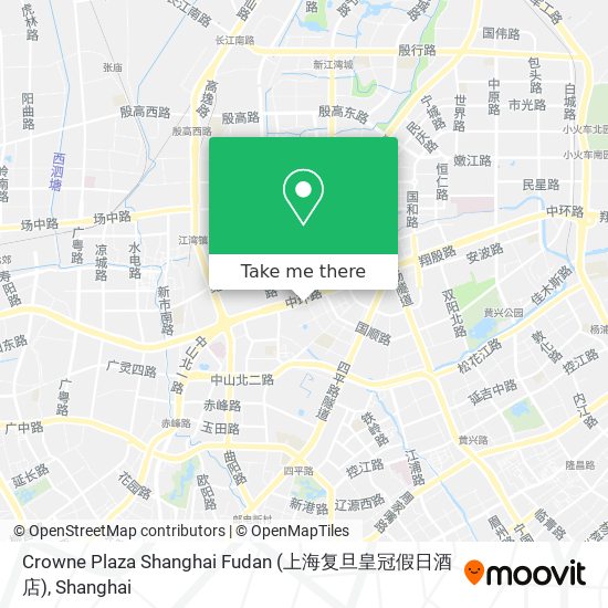 Crowne Plaza Shanghai Fudan (上海复旦皇冠假日酒店) map