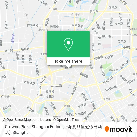 Crowne Plaza Shanghai Fudan (上海复旦皇冠假日酒店) map