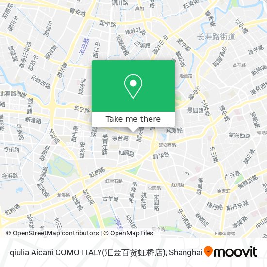 qiulia Aicani COMO ITALY(汇金百货虹桥店) map