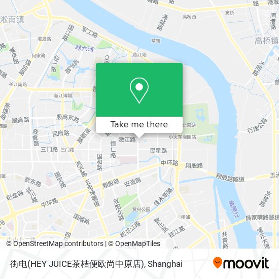 街电(HEY JUICE茶桔便欧尚中原店) map