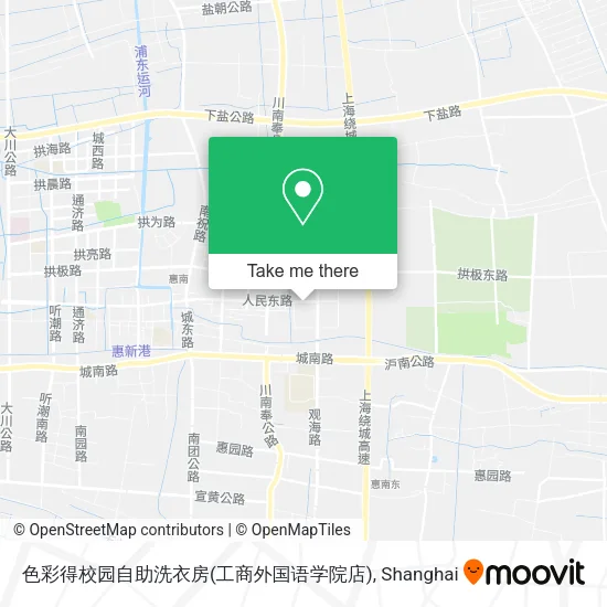 色彩得校园自助洗衣房(工商外国语学院店) map