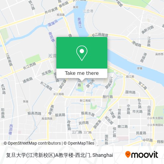 复旦大学(江湾新校区)A教学楼-西北门 map