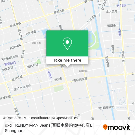 gxg TRENDY MAN Jeans(百联南桥购物中心店) map