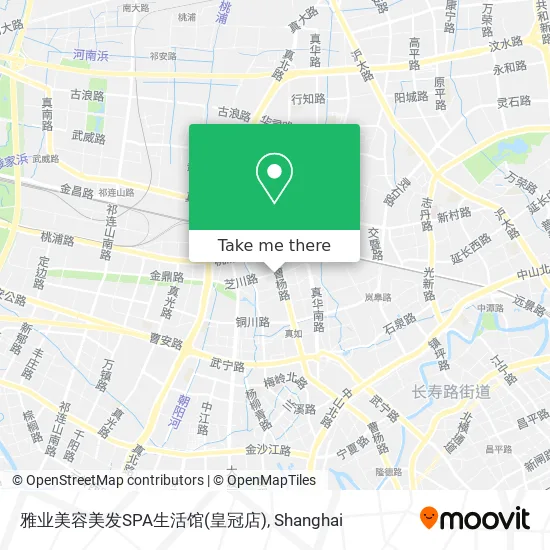 雅业美容美发SPA生活馆(皇冠店) map