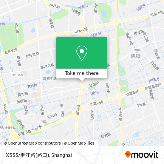 X555/申江路(路口) map