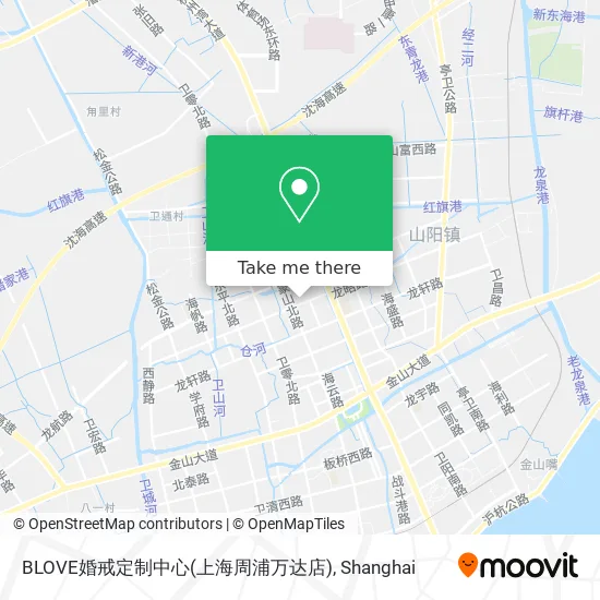 BLOVE婚戒定制中心(上海周浦万达店) map