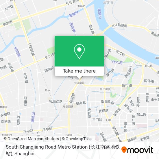 South Changjiang Road Metro Station (长江南路地铁站) map