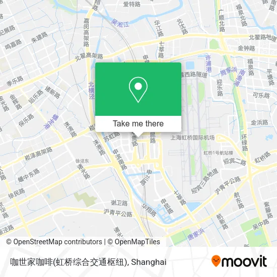 咖世家咖啡(虹桥综合交通枢纽) map