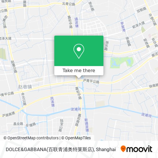 DOLCE&GABBANA(百联青浦奥特莱斯店) map