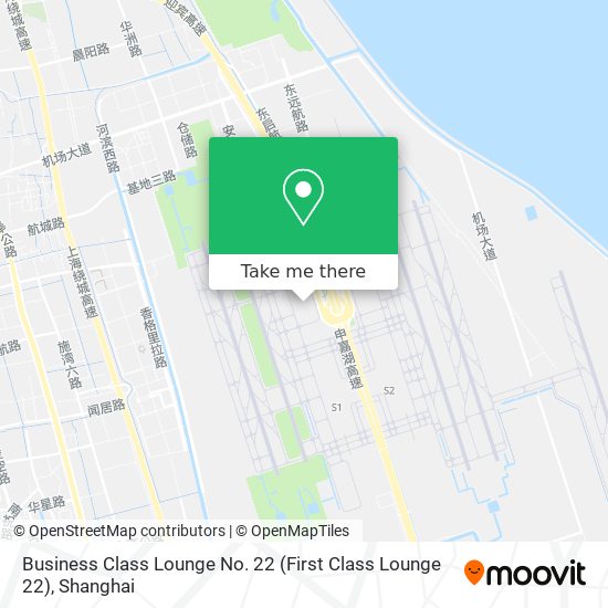 Business Class Lounge No. 22 (First Class Lounge 22) map