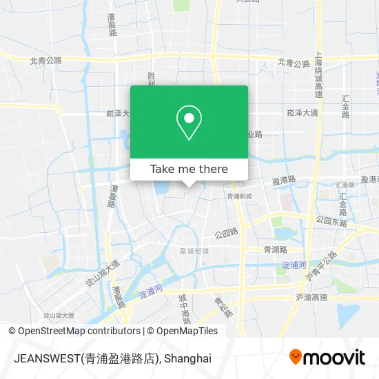 JEANSWEST(青浦盈港路店) map