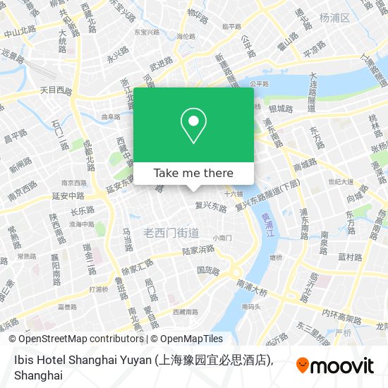 Ibis Hotel Shanghai Yuyan (上海豫园宜必思酒店) map