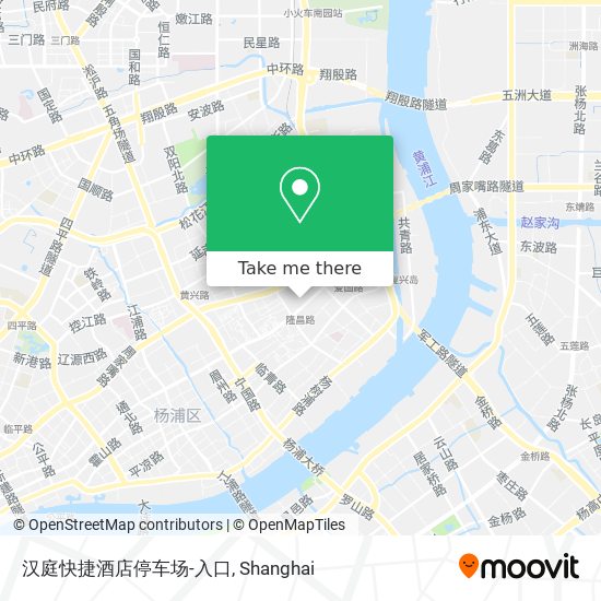 汉庭快捷酒店停车场-入口 map